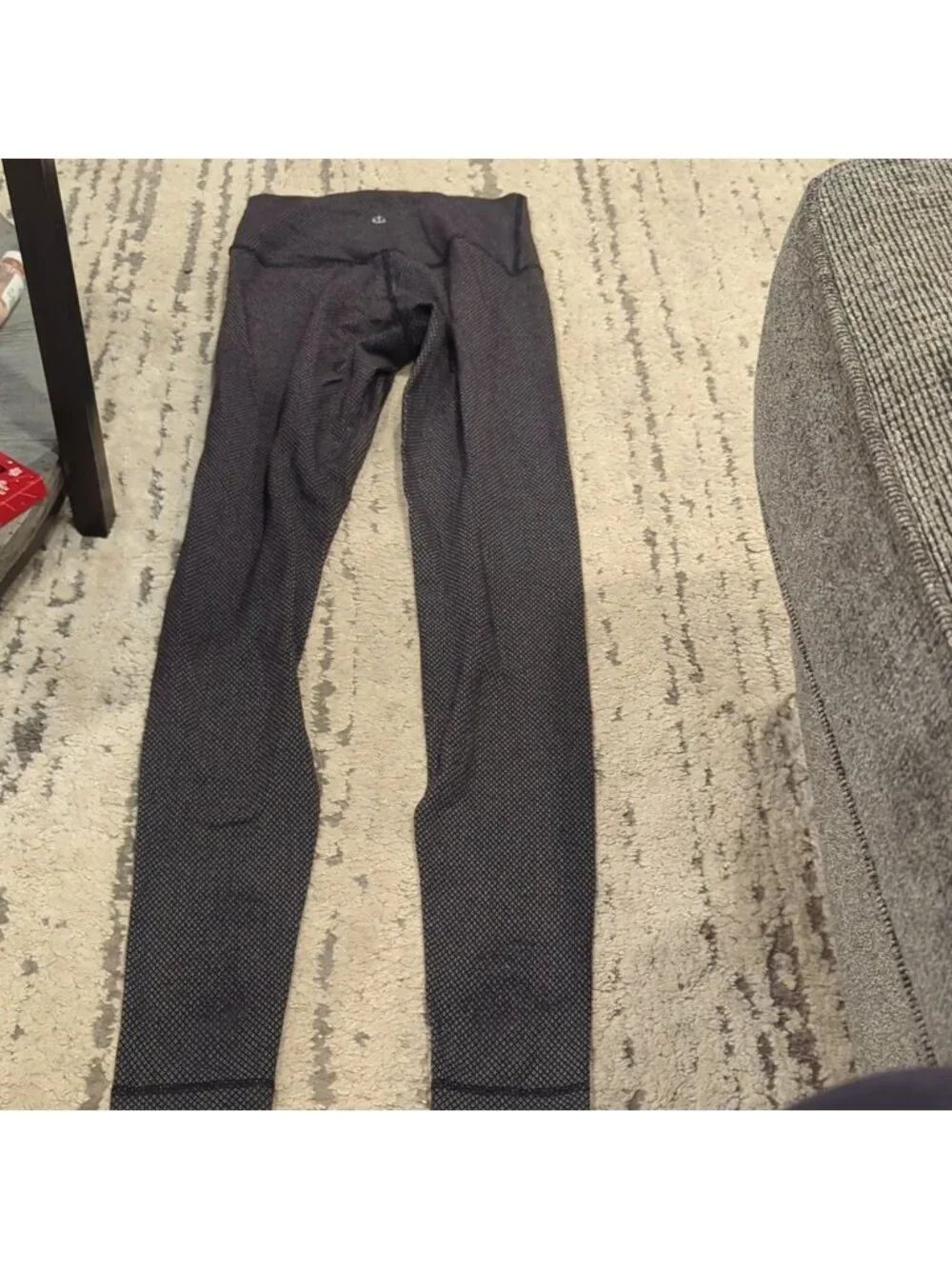 Lululemon Wunder Under Pant *Print (Roll Down)Diamond Dot Black White
